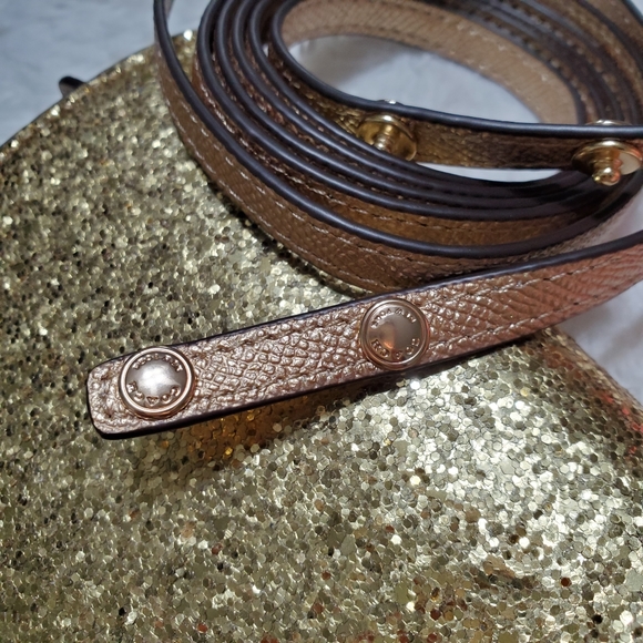 NwT COACH Gold Glitter Crossbody Party Bag - Picture 4 of 11